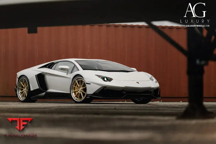 Lamborghini Aventador on custom forged wheels