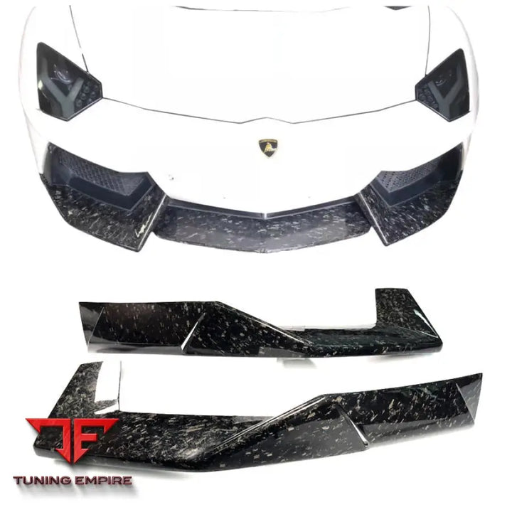 LAMBORGHINI AVENTADOR LP700 CARBON FIBER FRONT BUMPER LIP WRAP ANGLE