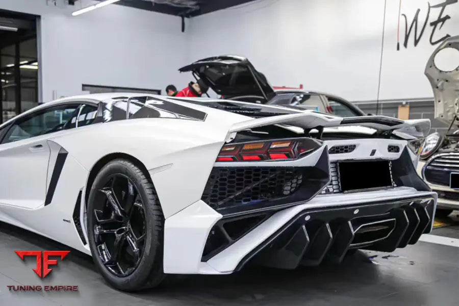 Lamborghini Aventador Lp700 Lp740 Coupe & Roadster Sv Style Rear Bumper Bsd