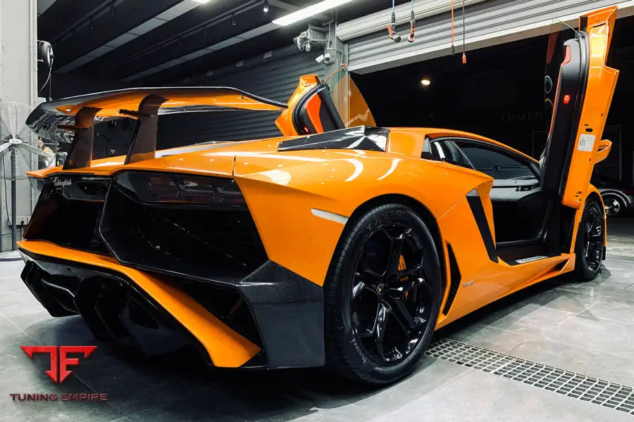 Lamborghini Aventador Lp700 $ Lp740 Coupe & Roadster Sv Style Rear Bumper Bsd