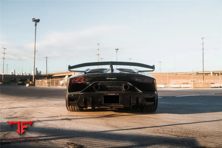 LAMBORGHINI AVENTADOR LP700/LP740/LP750 COUPE ROADSTER SVJ STYLE PART DRY CARBON FIBER REAR BUMPER BSD