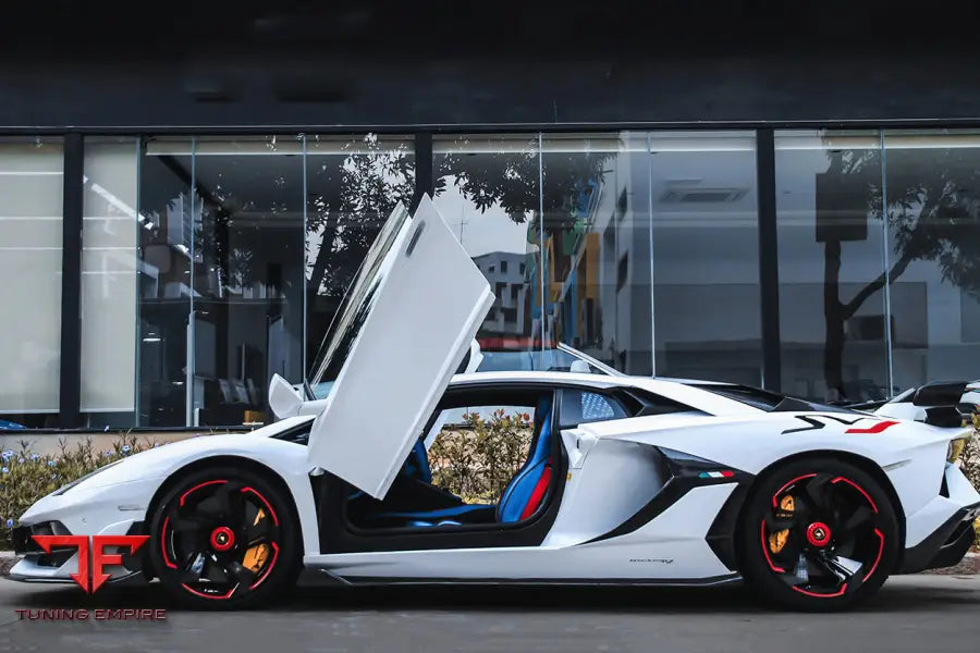 Lamborghini Aventador Lp700 @ Lp740 Lp750 Svj Coupe & Roadster Style Part Dry Carbon Fiber Side