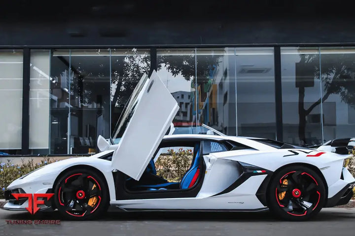 Lamborghini Aventador Lp700 @ Lp740 Lp750 Svj Coupe & Roadster Style Part Dry Carbon Fiber Side