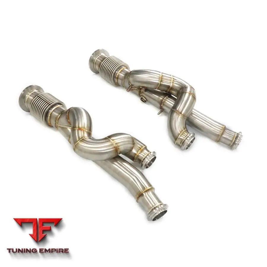 LAMBORGHINI AVENTADOR LP700 LP740 STAINLESS STEEL RAZOR EXHAUST DOWNPIPE WITH HEAT SHIELD