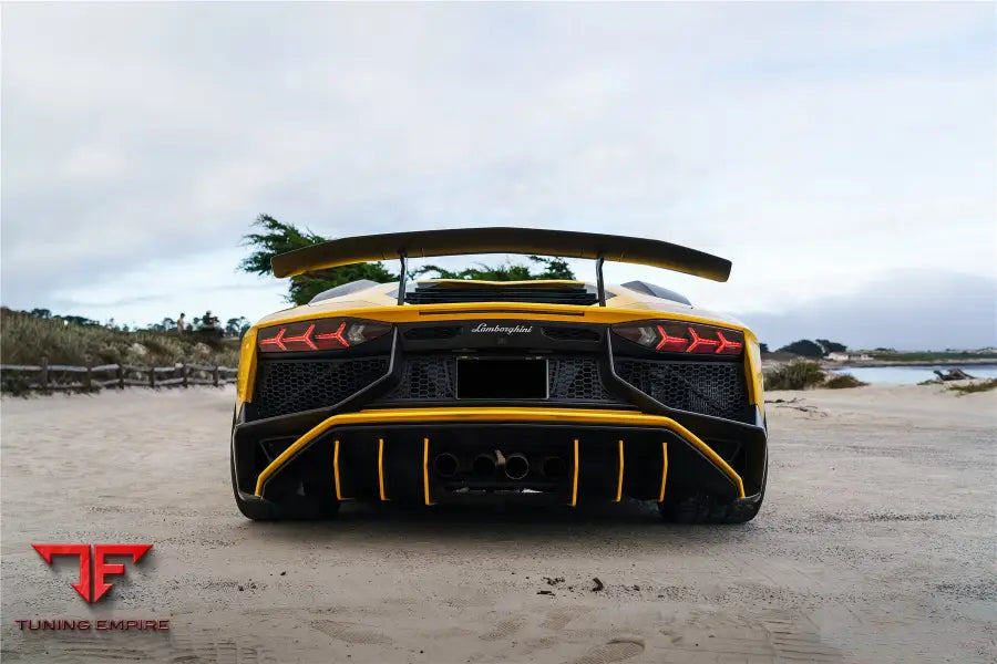 Lamborghini Aventador Lp700 @ Lp750 Lp740 Lp720 Lp780 Coupe & Roadster Sv Style Trunk Wing Bsd