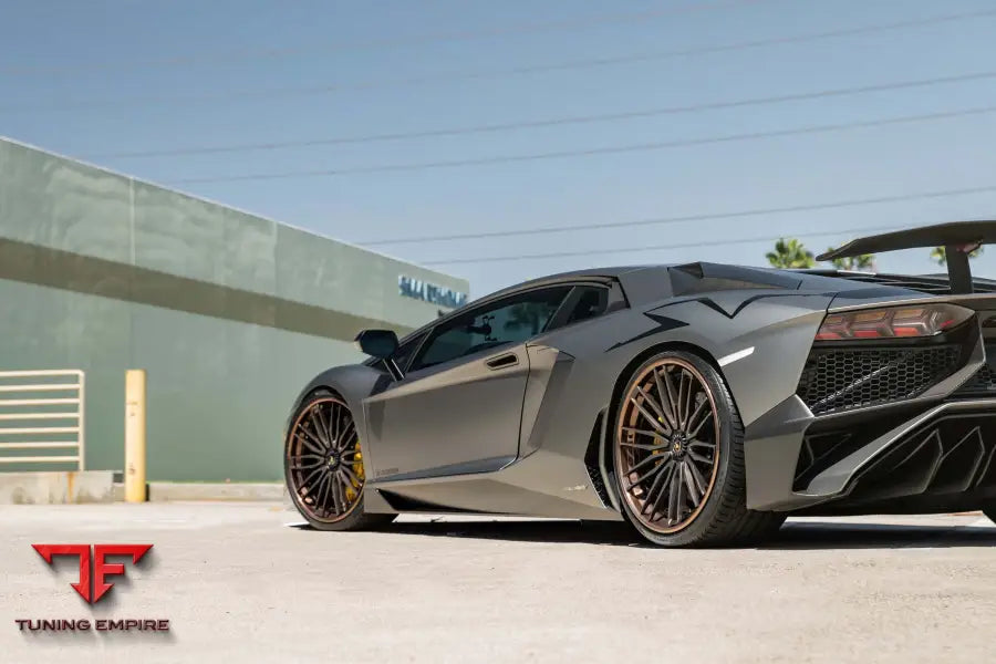 LAMBORGHINI AVENTADOR SV FORGED WHEELS AND EXHAUST SYSTEM