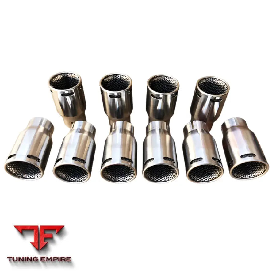 LAMBORGHINI AVENTADOR SVJ/HURACAN STEEL CHROME TRIM EXHAUST PIPE