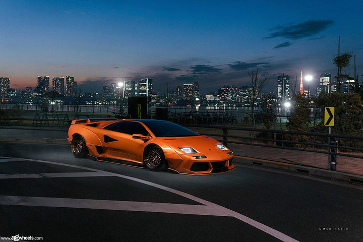 LAMBORGHINI DIABLO on custom forged wheels