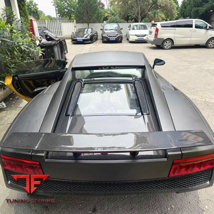 LAMBORGHINI GALLARDO LP550 CARBON FIBER BONNET TRANSPARENT REAR TRUNK COVER SPOILER