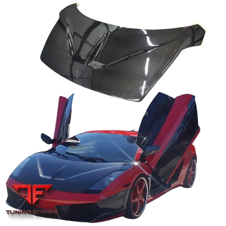 LAMBORGHINI GALLARDO LP550 CARBON FIBER FRONT BONNET HOOD 2004-2008Y