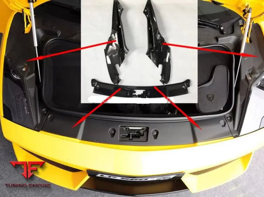 LAMBORGHINI GALLARDO LP550/LP560 CARBON FIBER FRONT TRUNK LID STORAGE KIT