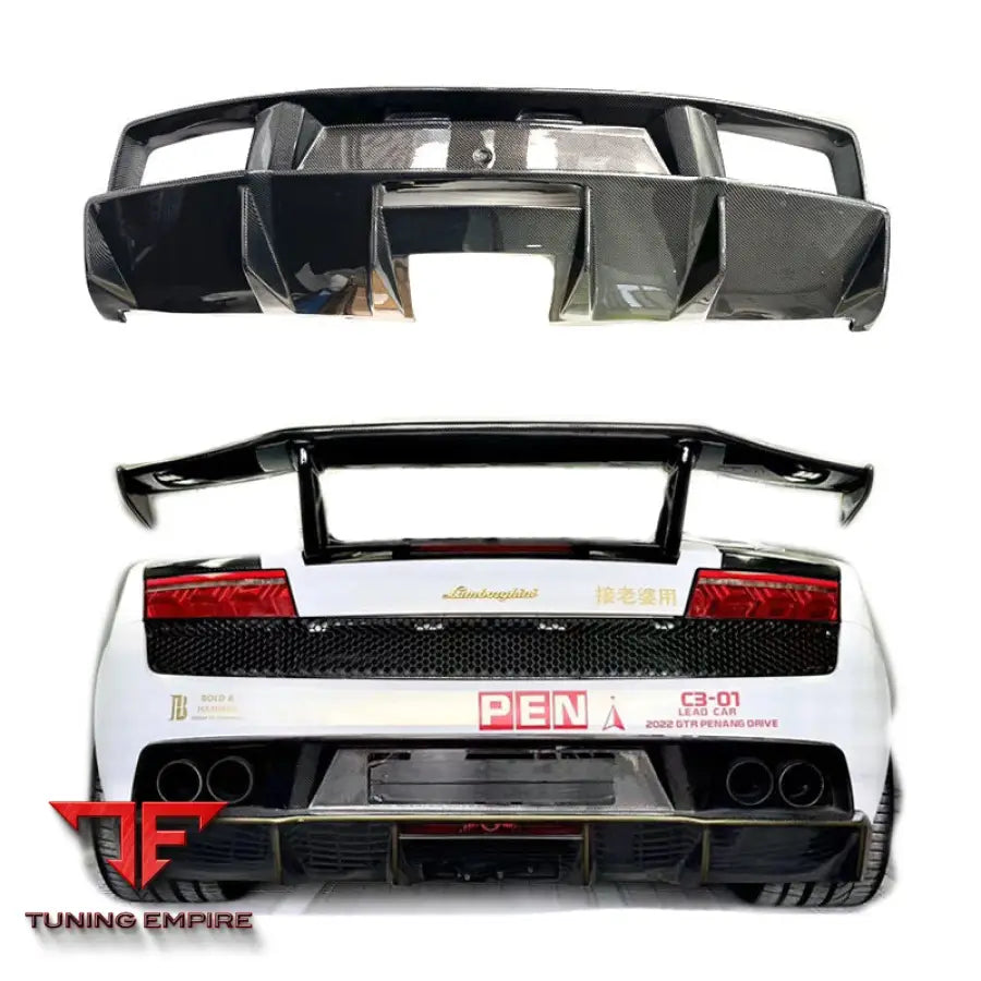 LAMBORGHINI GALLARDO LP550/LP560 CARBON FIBER REAR BUMPER DIFFUSER
