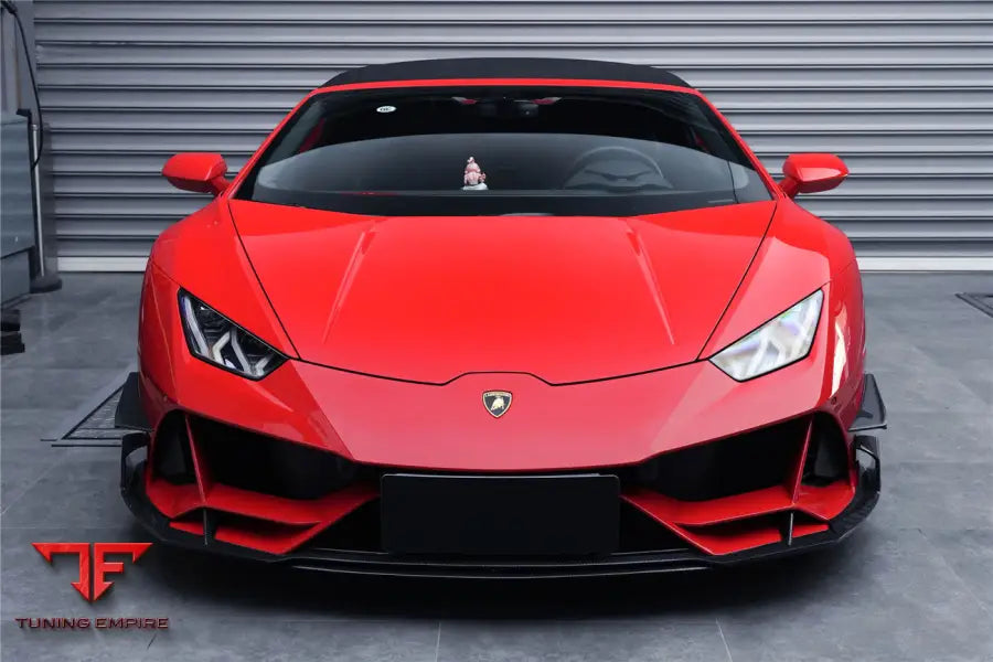 LAMBORGHINI HURACAN EVO 4WD ONLY BKSS STYLE CARBON FRONT BUMPER CANARDS BSD