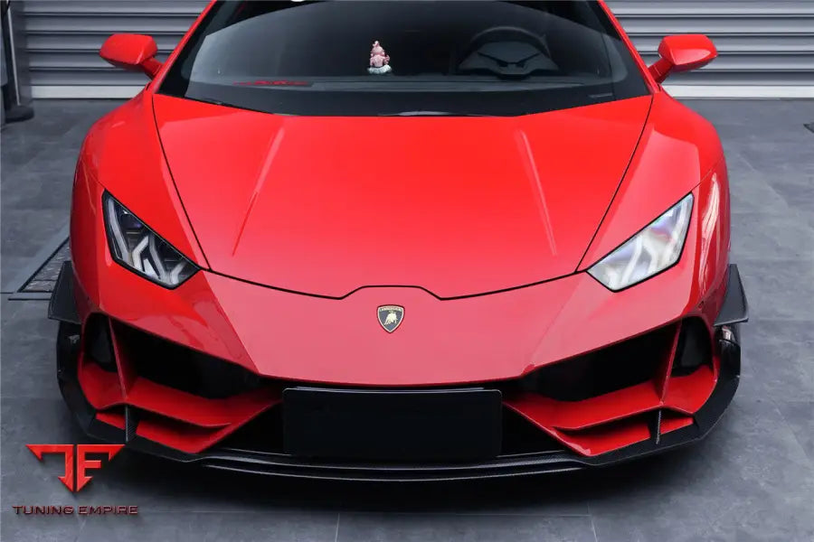 LAMBORGHINI HURACAN EVO 4WD ONLY BKSS STYLE CARBON FRONT BUMPER CANARDS BSD