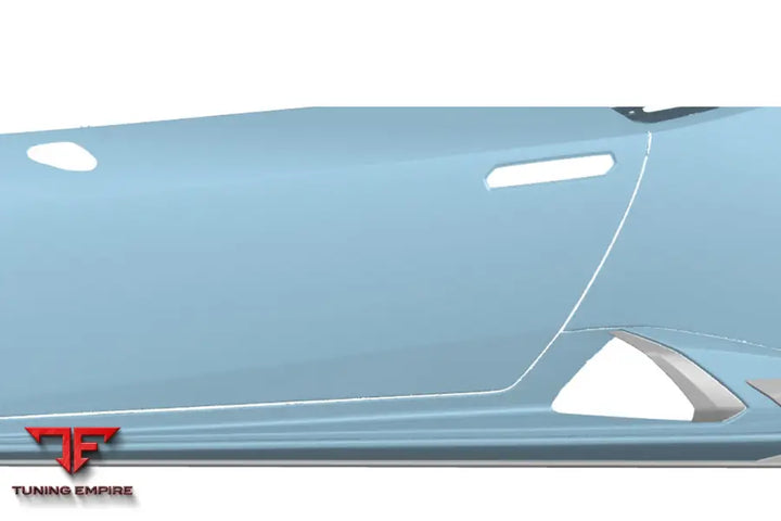 LAMBORGHINI HURACAN EVO AD STYLE DRY CARBON SIDE SKIRTS VENT TRIMS BSD