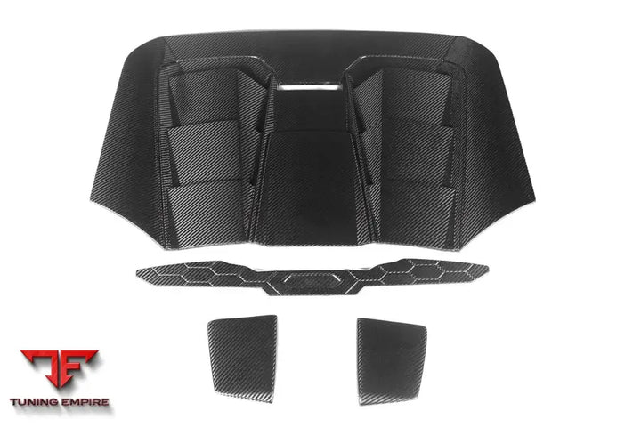 LAMBORGHINI HURACAN EVO SPYDER OD STYLE DRY CARBON ENGINE TRUNK HOOD BSD