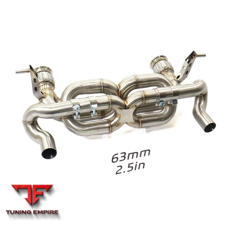 LAMBORGHINI HURACAN EVO STO STAINLESS STEEL CATBACK RAZOR EXHAUST WITHOUT VALVE