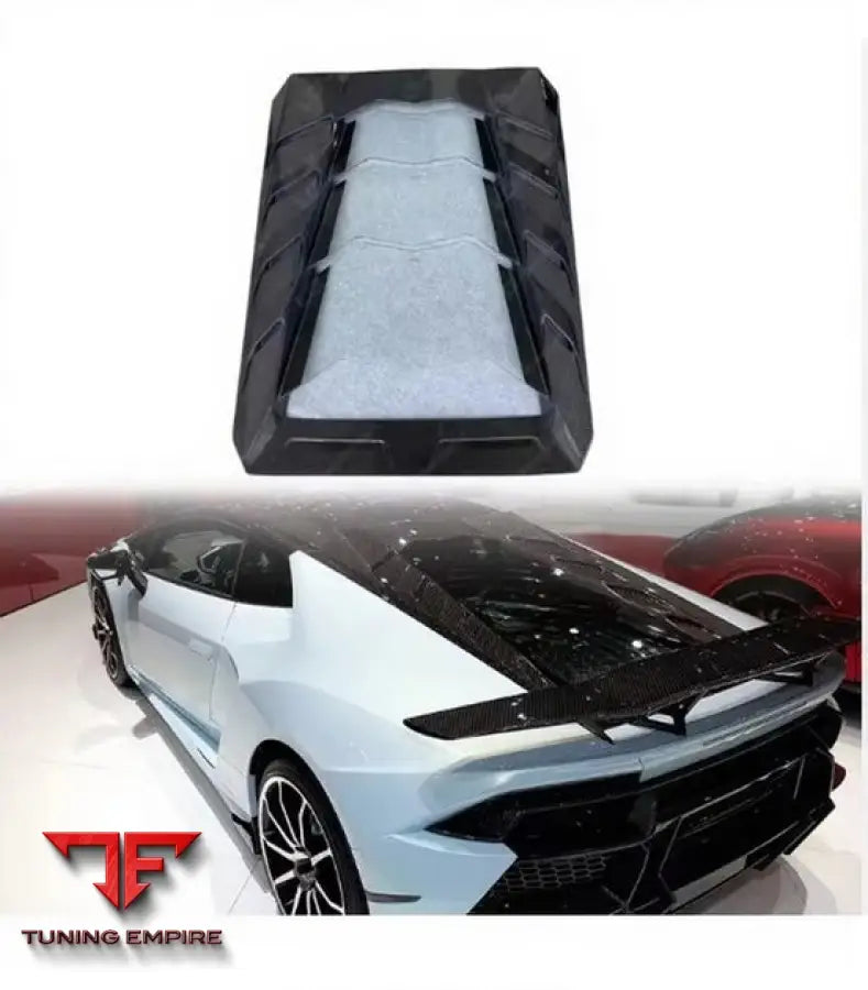 LAMBORGHINI HURACAN LP580 LP610 CARBON FIBER TRANSPARENT ENGINE HOOD