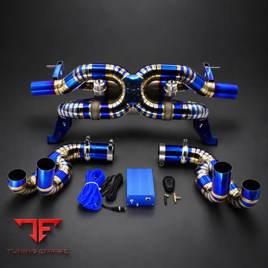 LAMBORGHINI HURACAN LP580 LP610 TITANIUM VALVED EXHAUST WITH REMOTE