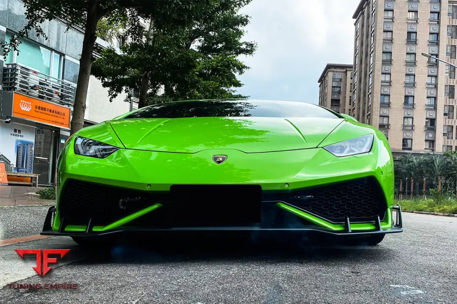 LAMBORGHINI HURACAN LP610 AO STYLE CARBON FIBER FRONT LIP BSD