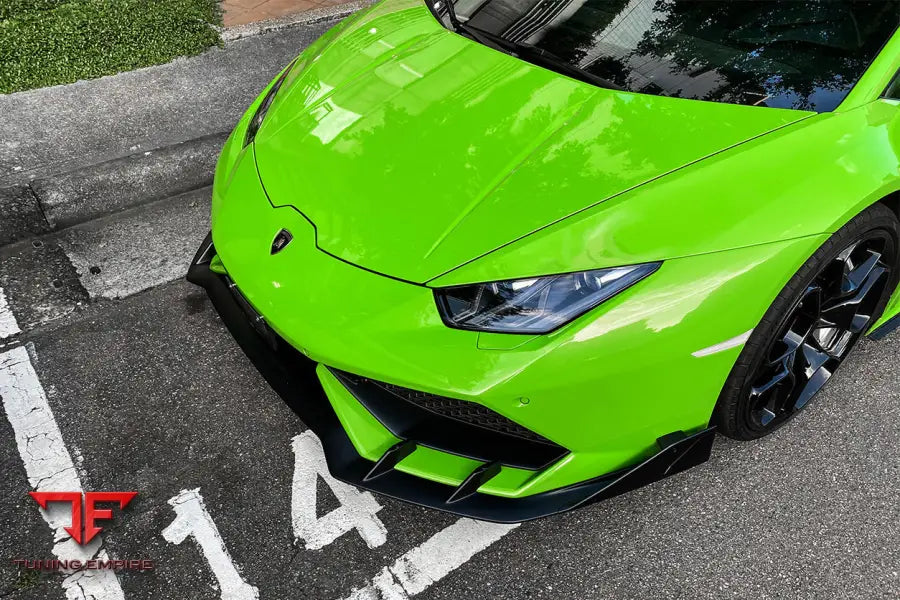 LAMBORGHINI HURACAN LP610 AO STYLE CARBON FIBER FRONT LIP BSD