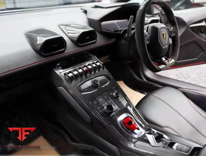 LAMBORGHINI HURACAN LP610 CARBON FIBER INTERIOR CENTER CONSOLE AIR CONDITIONER COVER