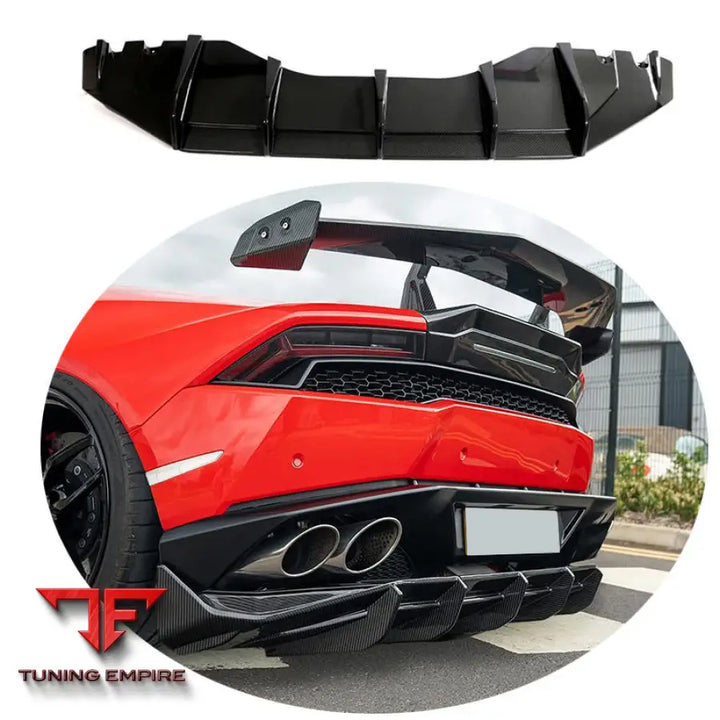LAMBORGHINI HURACAN LP610 CARBON FIBER REAR BUMPER DIFFUSER 2015-2018Y