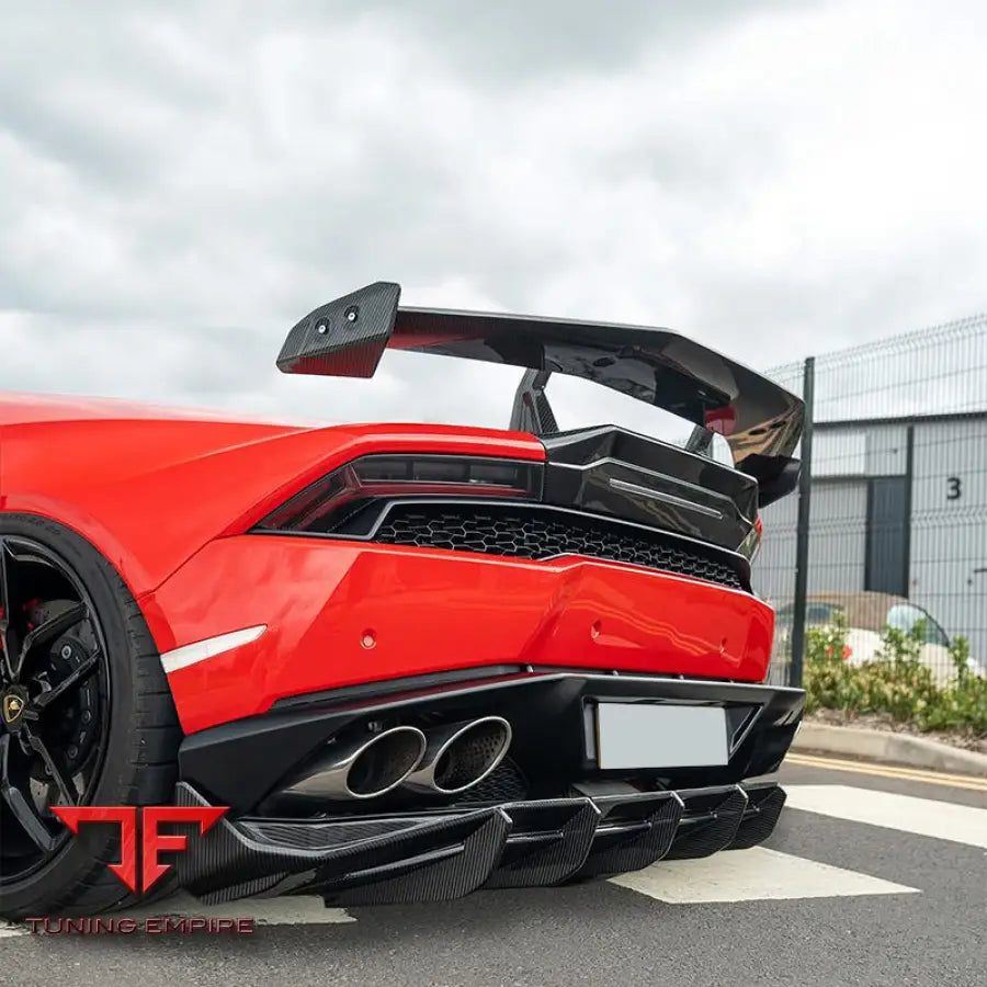 LAMBORGHINI HURACAN LP610 CARBON FIBER REAR BUMPER DIFFUSER 2015-2018Y