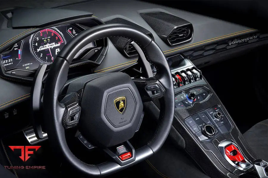 LAMBORGHINI HURACAN LP610 & LP580 & EVO OEM STYLE AUTOCLAVE CARBON FIBER CENTER CONSOLE BORDER TRIM BSD