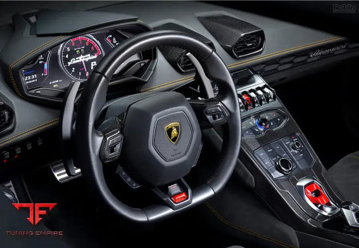 LAMBORGHINI HURACAN LP610 & LP580 & EVO AUTOCLAVE CARBON FIBER CENTER CONSOLE BORDER TRIM BSD
