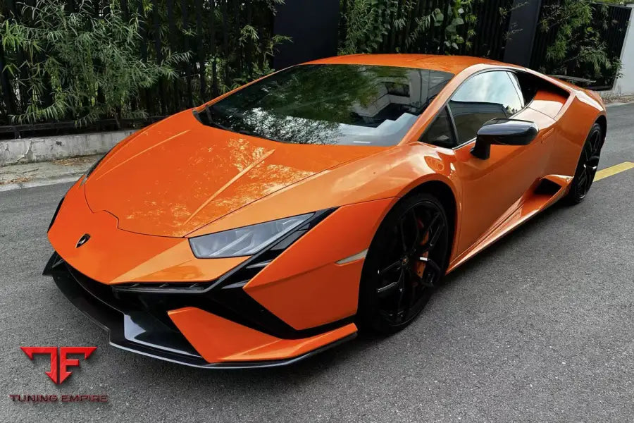 LAMBORGHINI HURACAN LP610 & LP580 & EVO CONVERT TECNICA STYLE DRY CARBON FIBER FRONT BUMPER BSD