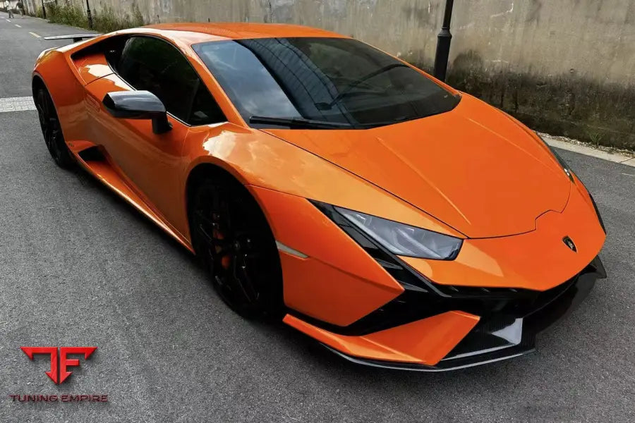 LAMBORGHINI HURACAN LP610 & LP580 & EVO CONVERT TECNICA STYLE DRY CARBON FIBER FRONT BUMPER BSD