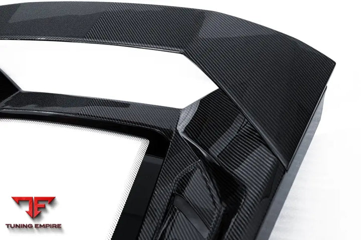 LAMBORGHINI HURACAN LP610 & LP580 & EVO COUPE CONVERT TECNICA STYLE DRY CARBON FIBER REAR ENGINE HOOD BSD