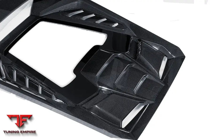 LAMBORGHINI HURACAN LP610 & LP580 & EVO COUPE CONVERT TECNICA STYLE DRY CARBON FIBER REAR ENGINE HOOD BSD