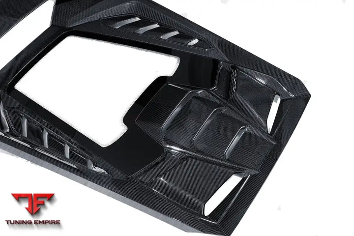 LAMBORGHINI HURACAN LP610 & LP580 & EVO COUPE CONVERT TECNICA STYLE DRY CARBON FIBER REAR ENGINE HOOD BSD