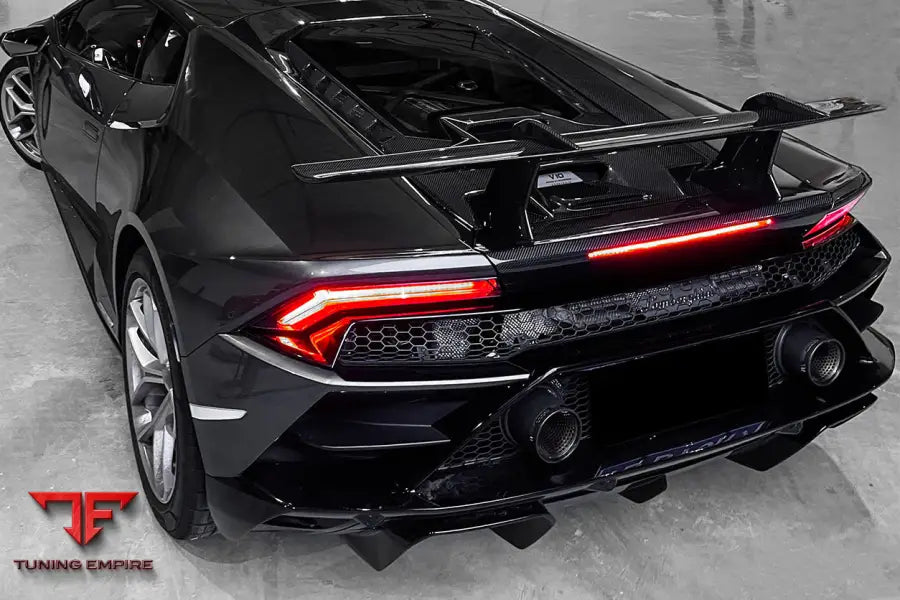 LAMBORGHINI HURACAN LP610 & LP580 & EVO COUPE PERFORMANTE STYLE CARBON FIBER SPOILER WING AND ENGINE HOOD BSD