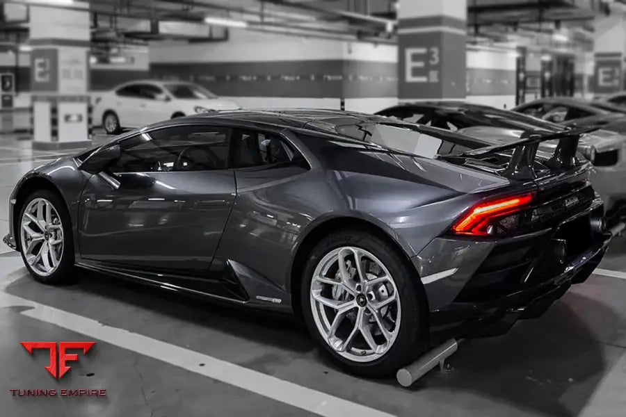 LAMBORGHINI HURACAN LP610 & LP580 & EVO COUPE PERFORMANTE STYLE CARBON FIBER SPOILER WING AND ENGINE HOOD BSD