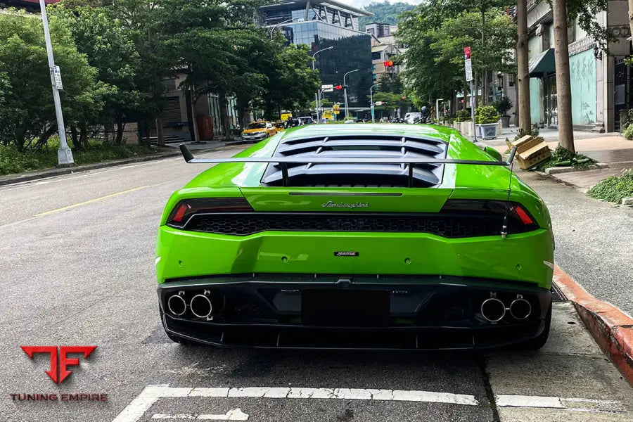 LAMBORGHINI HURACAN LP610 & LP580 & EVO & TECNICA AO STYLE CARBON FIBER TRUNK SPOILER WING BSD