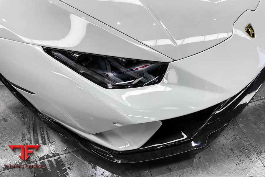 LAMBORGHINI HURACAN LP610 & LP580 & EVO & TECNICA BKSS STYLE PARTIAL CARBON FRONT BUMPER WITH LIP BSD