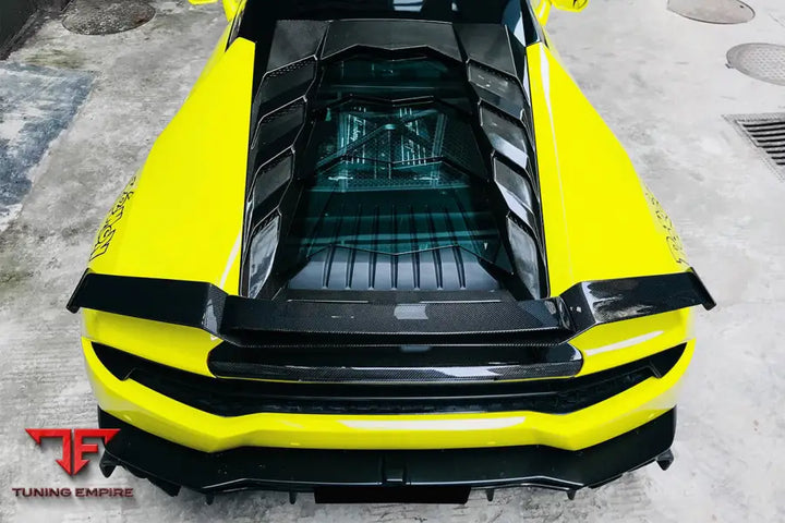 LAMBORGHINI HURACAN LP610 & LP580 & EVO & TECNICA MD STYLE CARBON FIBER TRUNK SPOILER WITH BASE BSD