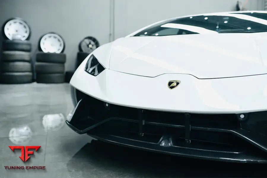 LAMBORGHINI HURACAN LP610 & LP580 & EVO & TECNICA PERFORMANTE STYLE PARTIAL CARBON FRONT BUMPER BSD