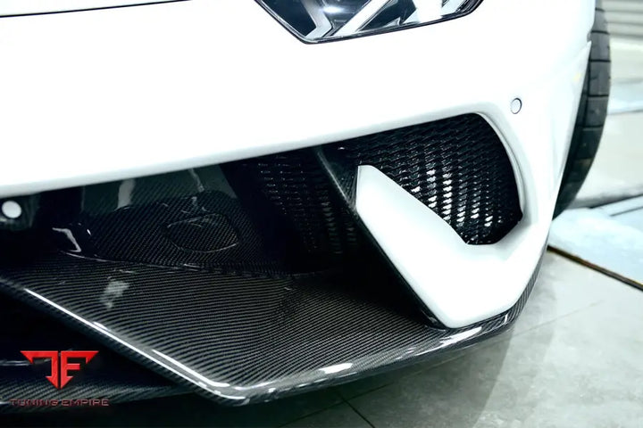 LAMBORGHINI HURACAN LP610 & LP580 & EVO & TECNICA PERFORMANTE STYLE PARTIAL CARBON FRONT BUMPER BSD