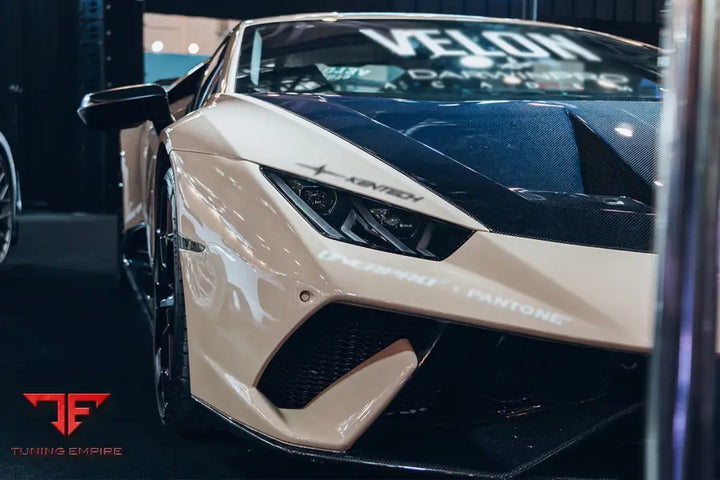 LAMBORGHINI HURACAN LP610 & LP580 & EVO & TECNICA PERFORMANTE STYLE PARTIAL CARBON FRONT BUMPER BSD