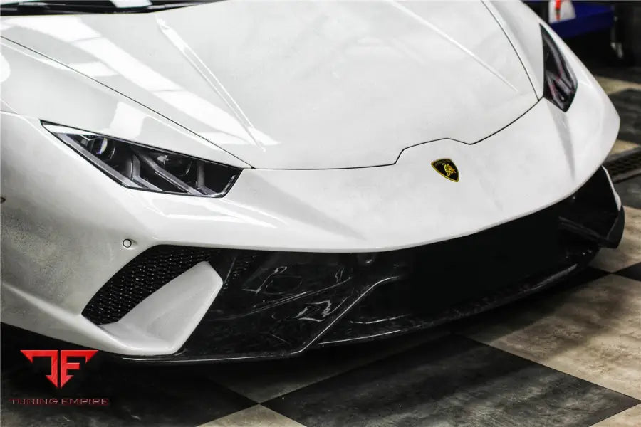 LAMBORGHINI HURACAN LP610 & LP580 & EVO & TECNICA PERFORMANTE STYLE PARTIAL CARBON FRONT BUMPER BSD