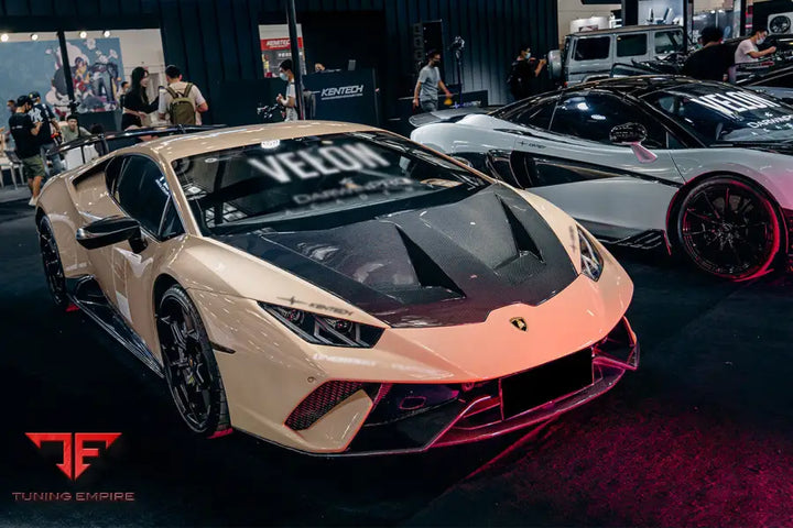 LAMBORGHINI HURACAN LP610 & LP580 & EVO & TECNICA PERFORMANTE STYLE PARTIAL CARBON FRONT BUMPER BSD
