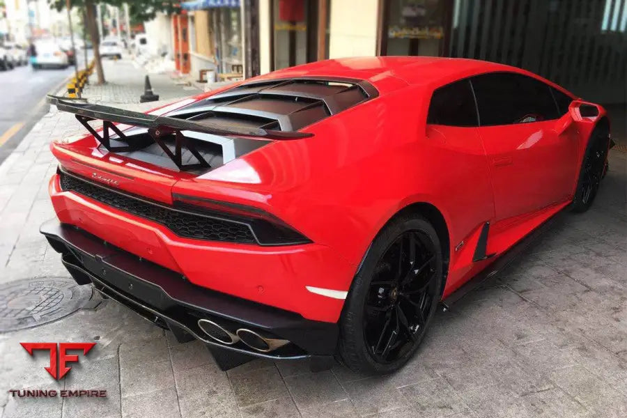 LAMBORGHINI HURACAN LP610 & LP580 & EVO & TECNICA RZS STYLE CARBON FIBER TRUNK SPOILER WING BSD