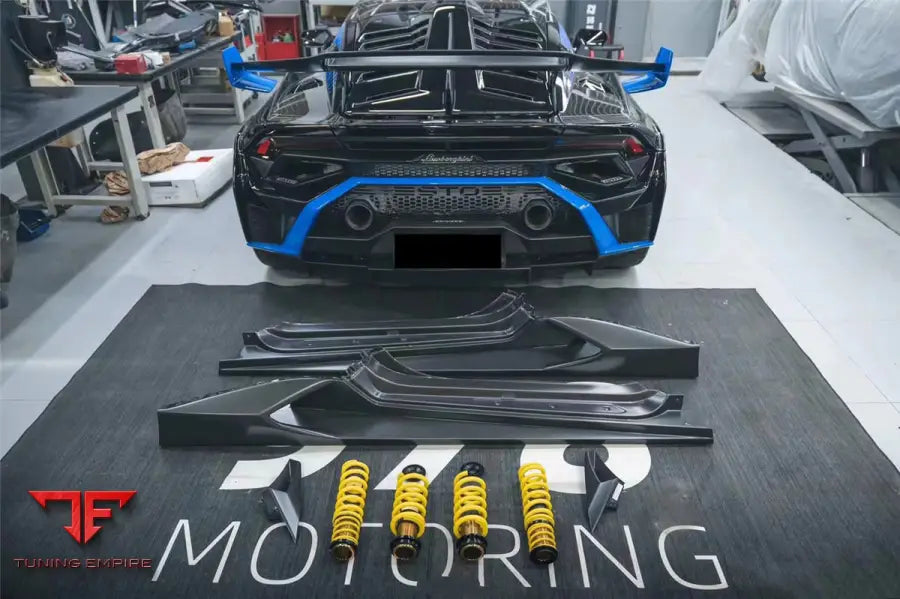 LAMBORGHINI HURACAN LP610 & LP580 & EVO & TECNICA & STO N STYLE DRY CARBON FIBER SIDE SKIRTS BSD