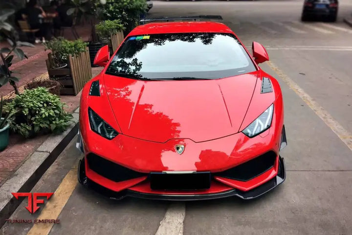 LAMBORGHINI HURACAN LP610 RZS STYLE CARBON FIBER FRONT LIP BSD