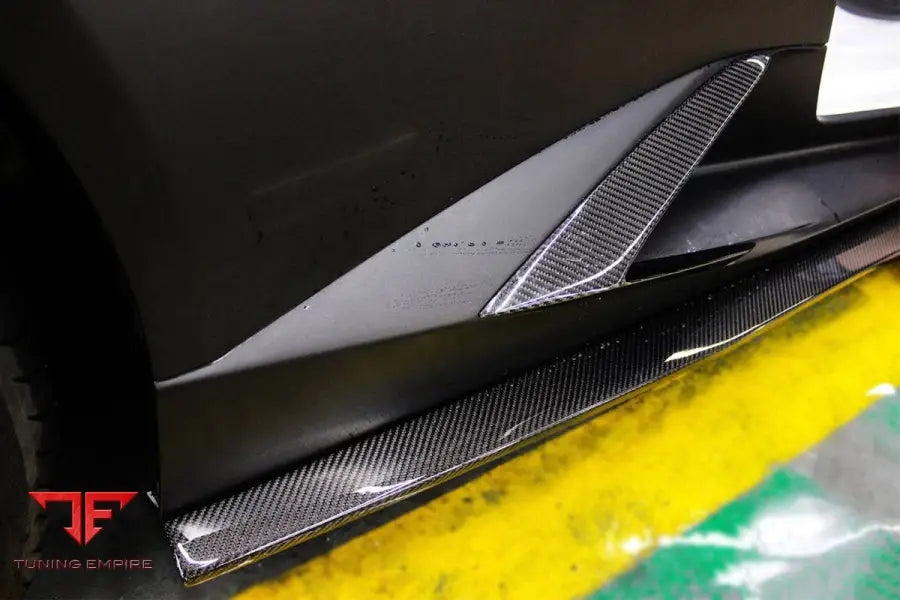 LAMBORGHINI HURACAN LP610 RZS STYLE CARBON FIBER SIDE SKIRTS VENT CANARDS BSD