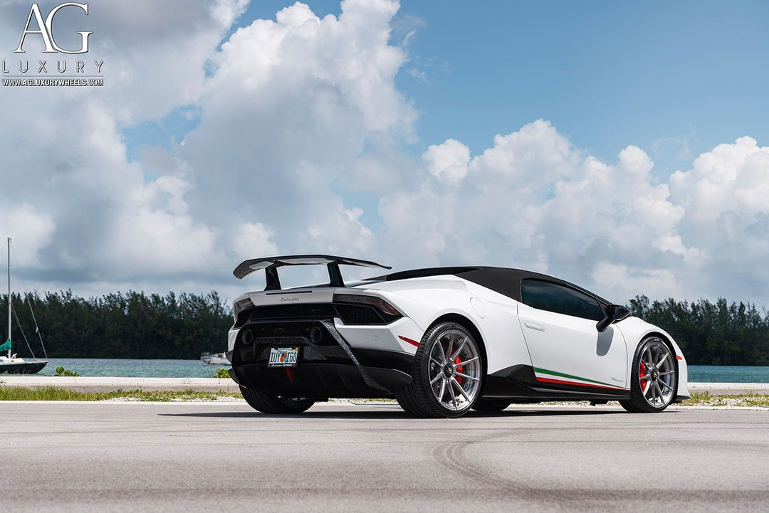 Lamborghini Huracan Performante on custom forged wheels
